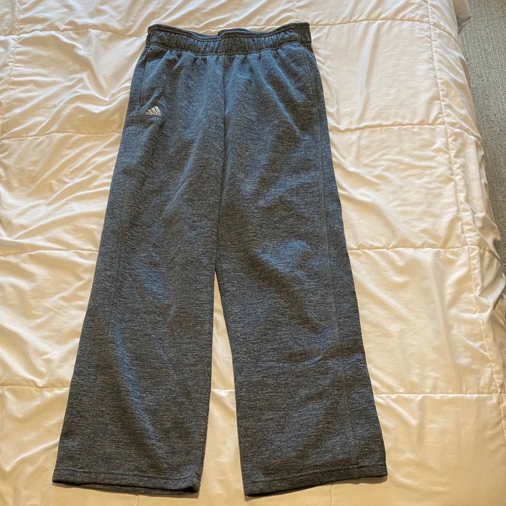 adidas Dark Gray Track Pants with Logo